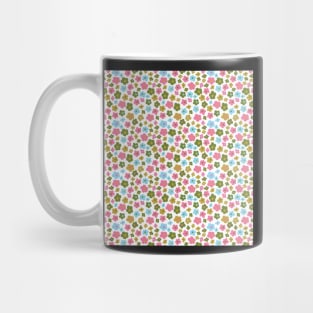 2000s aesthetic vintage retro ditsy florals pink green blue Mug